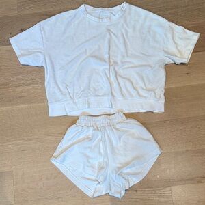daily drills terrycloth set xs/s white
